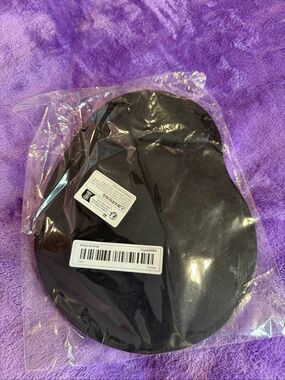 Black Mouse Pad with Wrist Rest